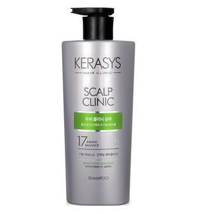 Шампунь для глибокого очищення шкіри голови, класичний. Зелений . scalp clinic, 600 мл 100000379 фото
