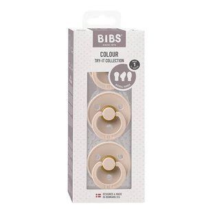 Соска пустушка BIBS Pacifiers Try-it Colour 3 PACK Blush 500000124 фото