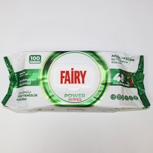 Вологі серветки для прибирання Fairy, зелені, 100 шт 400000014 фото