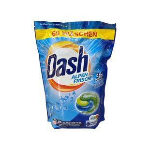 Капсули для прання Dash Alpen Frische світлі речі 60 шт 800000018 фото
