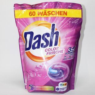Капсули для прання кольорових речей Dash Color Frische 60 шт 800000020 фото