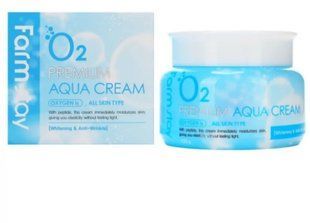 Зволожуючий крем кисневий з ніацинамідом FarmStay 02 PremiumAqua Cream 100ml 20261203065 фото