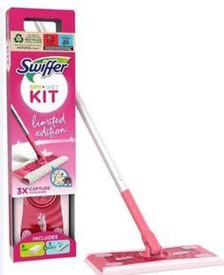 Набір Swiffer швабра рожева, 8 сухі і 3 вологі серветки для пилу 20261204077 фото