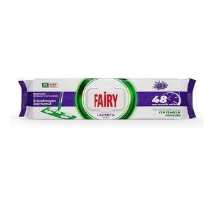 Вологі серветки для підлоги з ароматом лаванди Fairy Лаванда 50 шт 400000019 фото