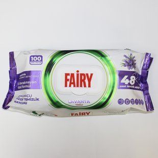 Вологі серветки для прибирання з ароматом лаванди Fairy Лаванда 100 шт 400000020 фото
