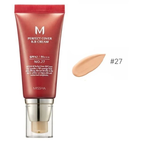 ВВ Крем Матуючий З Ідеальним Покриттям Missha M Perfect Cover BB Cream SPF42 PA+++ (20ml, 27 відтінок) 20261203149 фото