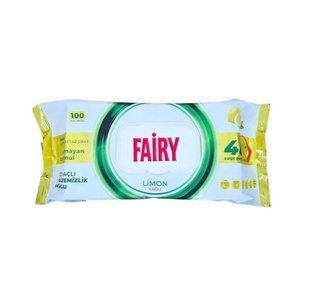 Вологі серветки для прибирання з цитрусовим ароматом Fairy цитрус 100 шт 400000031 фото
