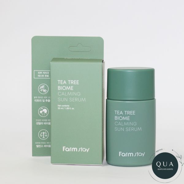 Заспокійлива сонцезахисна сироватка FarmStay Tea Tree Biome Calming Sun Serum 50мл 100000790 фото