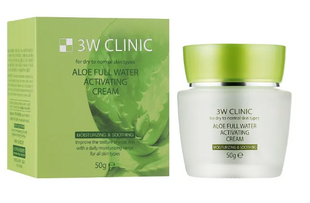 Крем зволожуючий з алое 3w Clinic, 50 г 100000491 фото