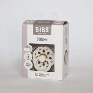 Соска пустушка BIBS Pacifier Boheme Latex Size 1 Ivory 500000083 фото