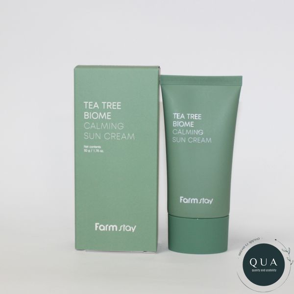 Заспокійливий сонцезахисний крем FarmStay Tea Tree Biome Calming Sun Cream 50мл 100000791 фото