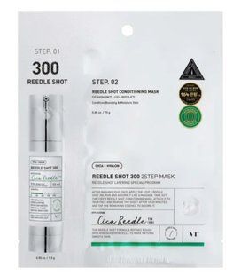 Зміцнювальна тканинна маска для обличчя VT Cosmetics (1EA) Mild Reedle shot 300 2 step mask 20261204150 фото