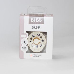 Дитяча соска Bibs, розмір 1, 0-6 місяців, бежевий/бантик bibs-43 фото