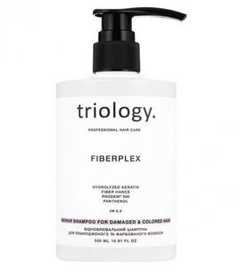 Відновлювальний шампунь для пошкодженого та фарбованого волосся Triology Fiberplex 500 мл 20261204302 фото
