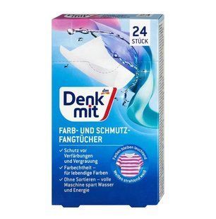 Абсорбуючі серветки для кольорових тканин DenkMit 24 шт 400000111 фото