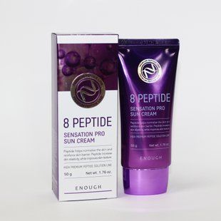 Сонцезахисний крем із пептидами - Enough 8 Peptide Sensation Pro Sun Cream, 50 мл 100000795 фото