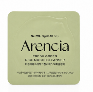 ARENCIA FRESH GREEN RICE MOCHI CLEANSER 3g 20261204205 фото