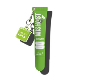 Бальзам-блиск для губ WiSHLiST & КАЖАННА LIP GLOSS BALM CUCUMBER ICE 10 г + брелок "Гірка" 20261204218 фото