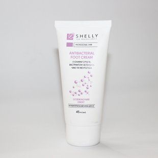 Антибактеріальний крем для ніг Shelly Antibacterial Foot Cream з іонами срібла, екстрактом зеленого чаю та ментолом, 45 мл 100000022 фото