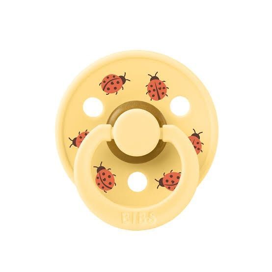 Соска пустушка BIBS Pacifier Studio Colour Ladybug Friends Latex Size 1 Pale Butter 20261203620 фото