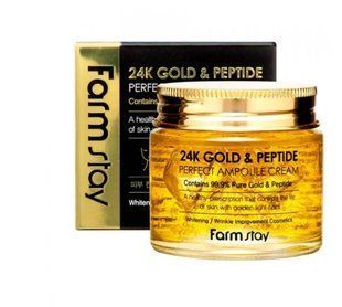 Крем Антивіковий З Колоїдним Золотом І Пептидами FarmStay 24K Gold & Peptide Perfect Ampoule Cream 80ml 20261203781 фото